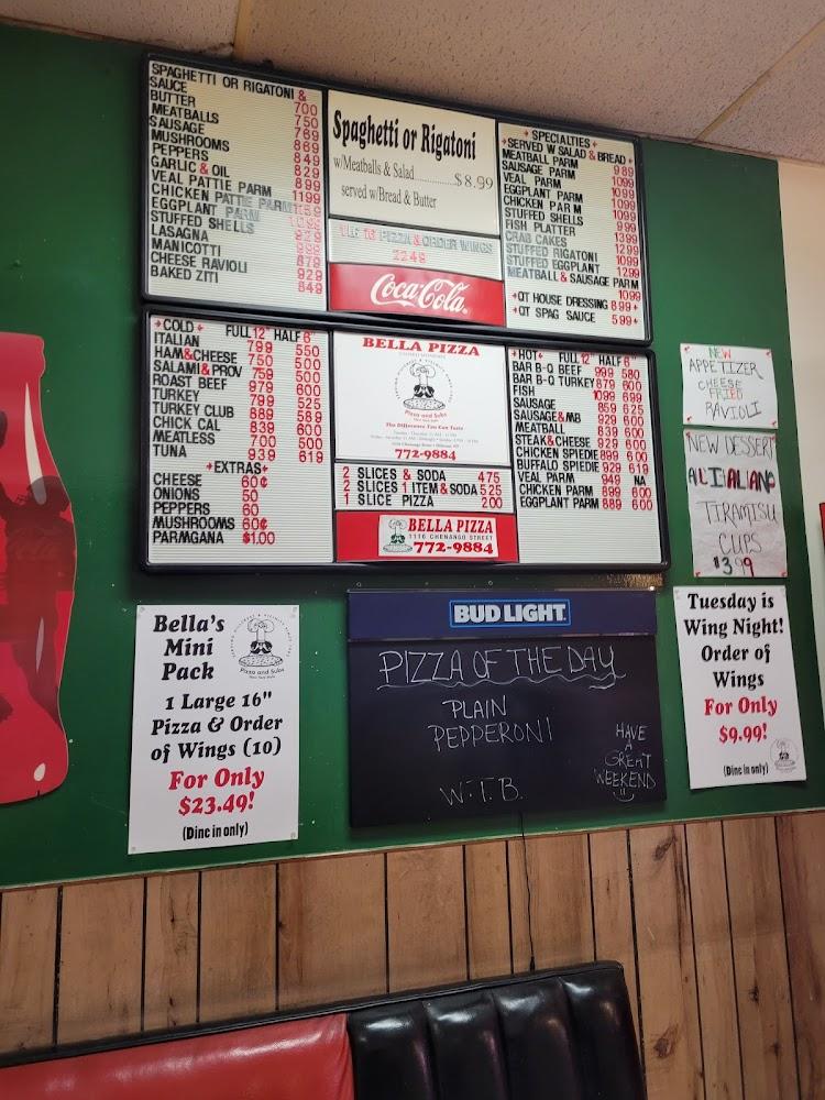 Bella Pizza Menu image 3